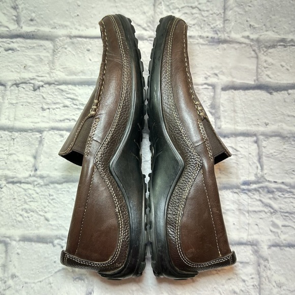 Cole Haan Tucker Venetian Brown Leather Slip‎ On Loafers Mens 11M Driving Shoes - Picture 7 of 10